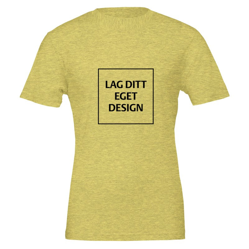 Premium unisex-t-shirt med rund hals | Designa din egen med eget tryck
