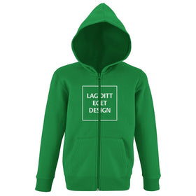 Huvjacka för Barn med Dragkedja och Eget Tryck | Mjuk Zip Hoodie