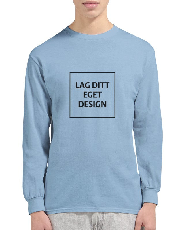 Klassisk långärmad T-shirt med eget tryck – designa din personliga stil