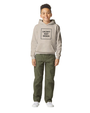 Mjuk Huvtröja för Ungdom med Eget Tryck | Midweight Fleece Hoodie