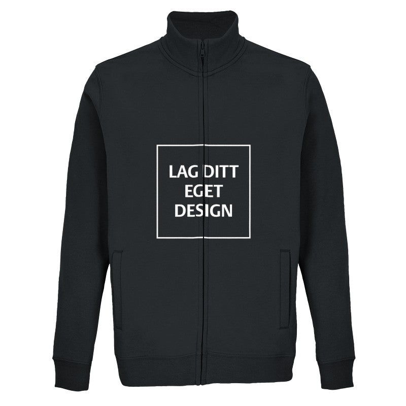 Designa din egen tröja med dragkedja | Personligt tryck på sweatshirt med hel dragkedja