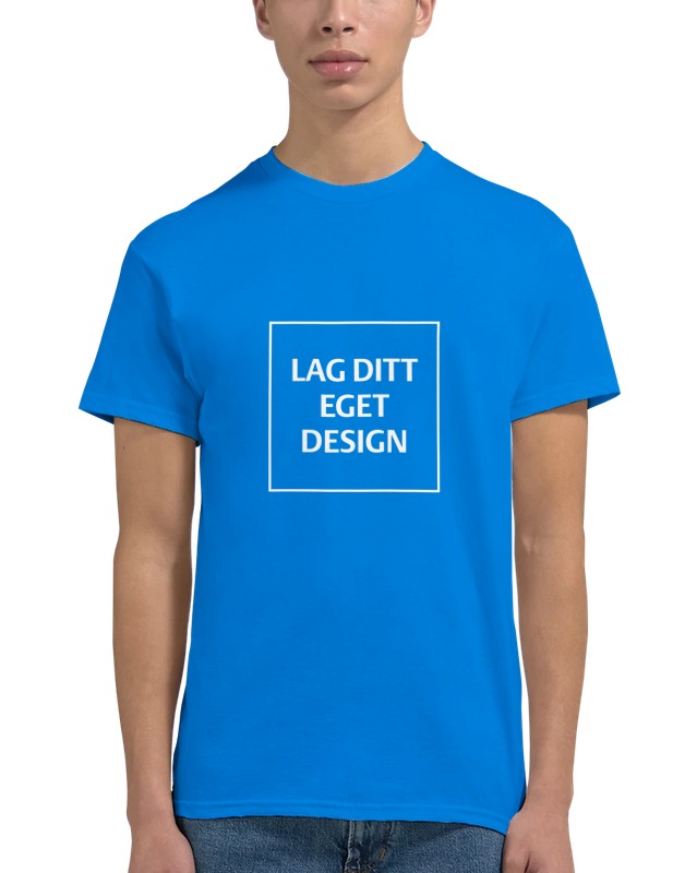Designa din egen t-shirt med tryck | Robust unisextröja med rund hals