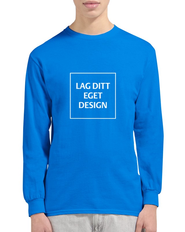 Klassisk långärmad T-shirt med eget tryck – designa din personliga stil