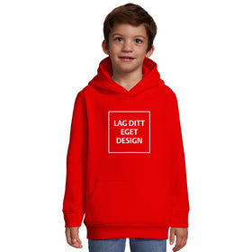 Bekväm Huvtröja för Barn med Eget Tryck | Varm Fleece med Känguruficka