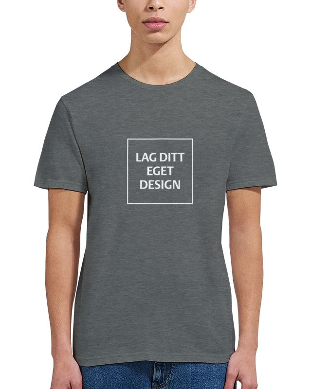 Klassisk unisex-t-shirt med rund hals för eget tryck | Designa din egen t-shirt