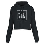 Kort damhoodie med eget tryck | Skapa din unika stil