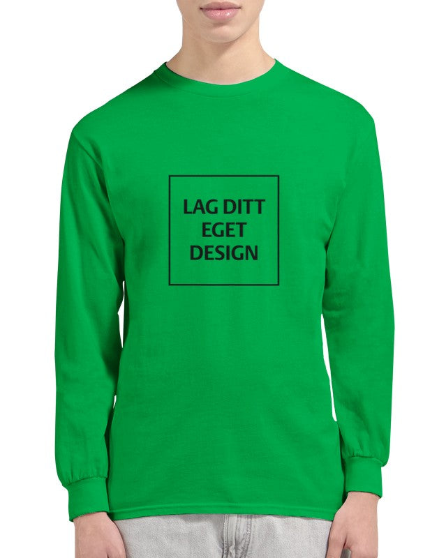 Klassisk långärmad T-shirt med eget tryck – designa din personliga stil