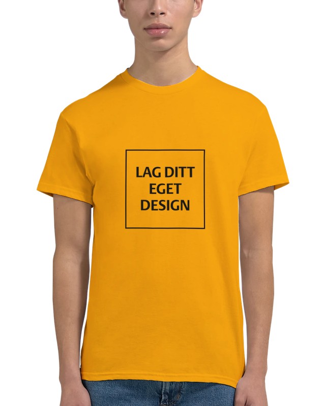 Designa din egen t-shirt med tryck | Robust unisextröja med rund hals