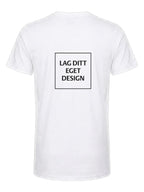 Designa din egen unisex-t-shirt med V-ringning och eget tryck