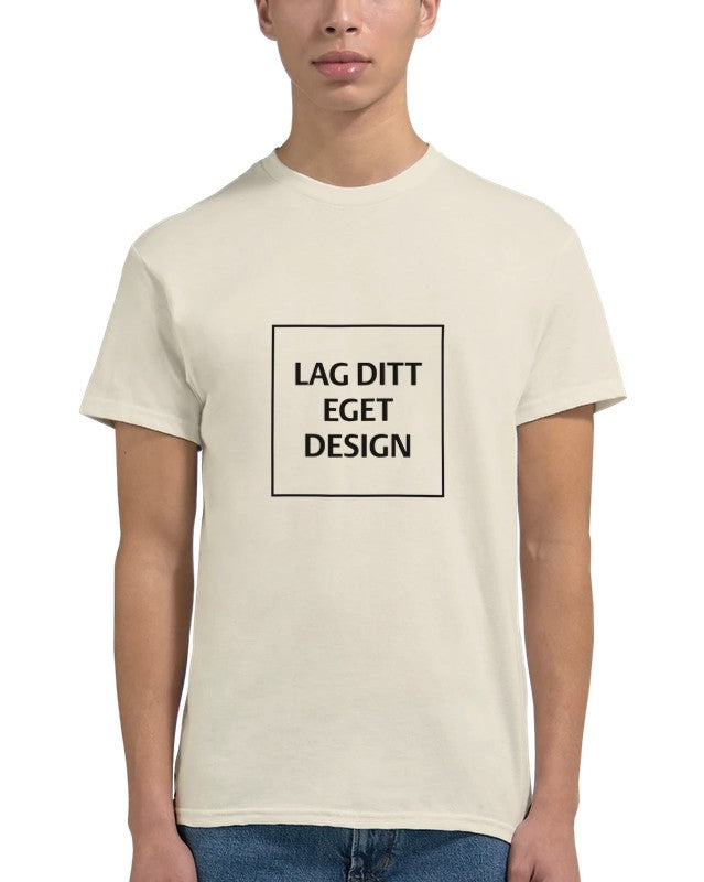 Designa din egen t-shirt med tryck | Robust unisextröja med rund hals