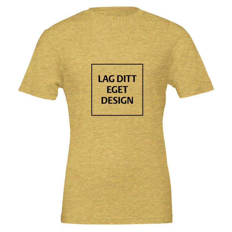 Premium unisex-t-shirt med rund hals | Designa din egen med eget tryck