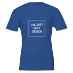 Premium unisex-t-shirt med rund hals | Designa din egen med eget tryck