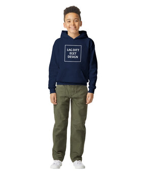Mjuk Huvtröja för Ungdom med Eget Tryck | Midweight Fleece Hoodie