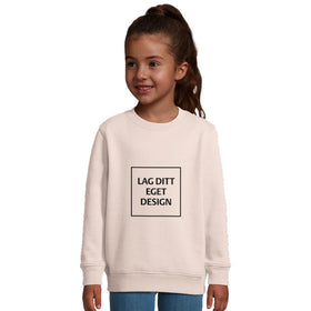 Klassisk Barntröja med Eget Tryck | Varm Sweatshirt i Bomullsblandning