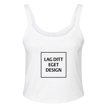 Mikroribbat Linne för Dam med Eget Tryck | Djup Ringning
