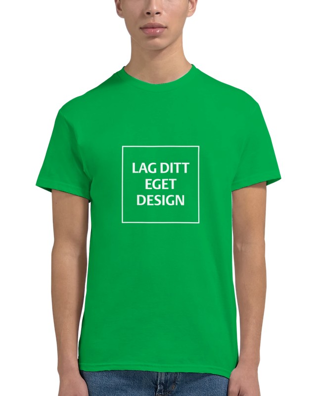 Designa din egen t-shirt med tryck | Robust unisextröja med rund hals