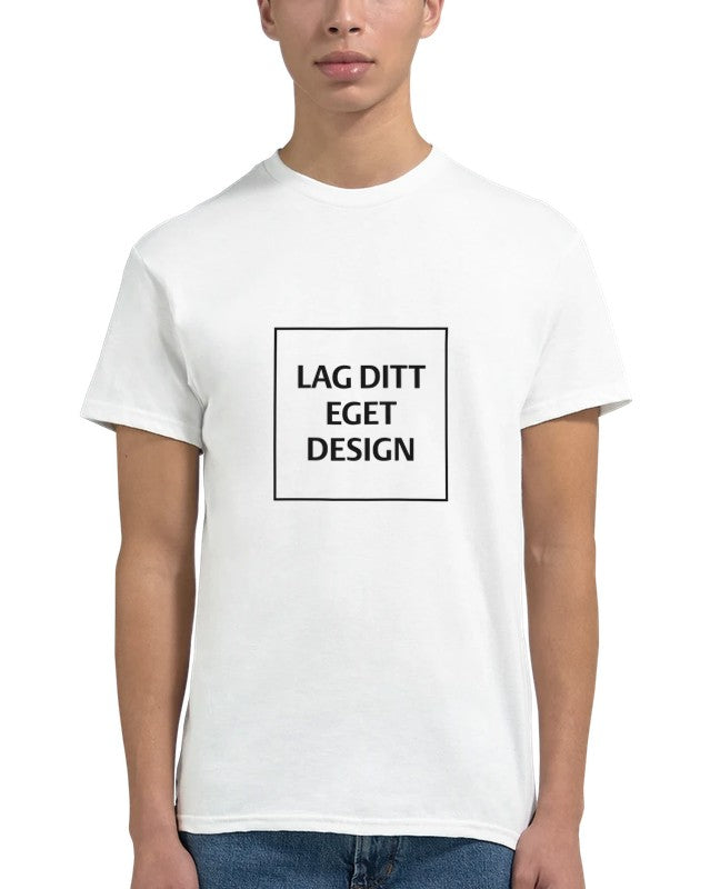 Designa din egen t-shirt med tryck | Robust unisextröja med rund hals