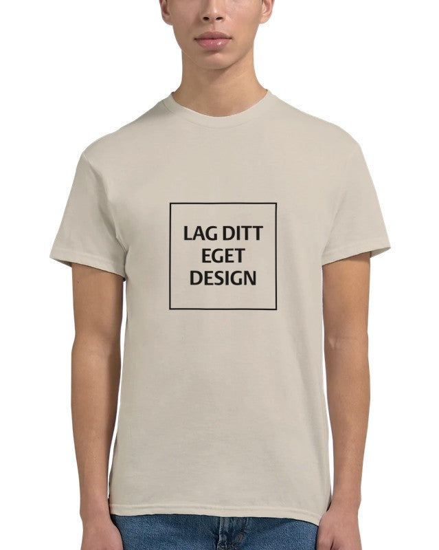 Designa din egen t-shirt med tryck | Robust unisextröja med rund hals