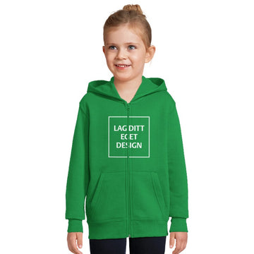 Huvjacka för Barn med Dragkedja och Eget Tryck | Mjuk Zip Hoodie