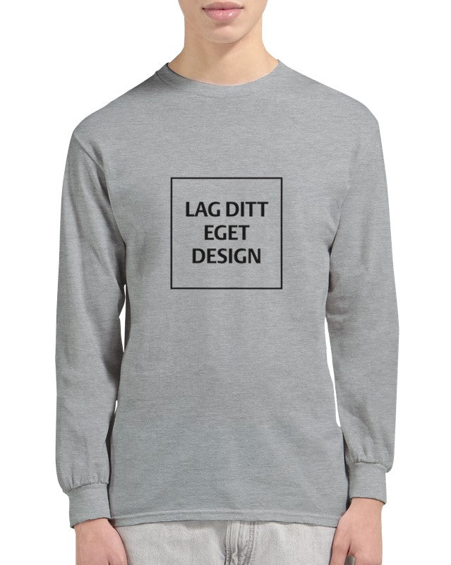 Klassisk långärmad T-shirt med eget tryck – designa din personliga stil