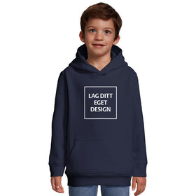 Bekväm Huvtröja för Barn med Eget Tryck | Varm Fleece med Känguruficka