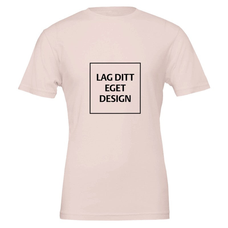 Premium unisex-t-shirt med rund hals | Designa din egen med eget tryck