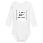 Klassisk Langermet Babybody med Eget Trykk | Lun Bomull