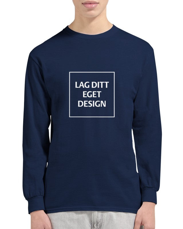 Klassisk långärmad T-shirt med eget tryck – designa din personliga stil