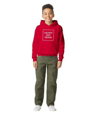 Mjuk Huvtröja för Ungdom med Eget Tryck | Midweight Fleece Hoodie