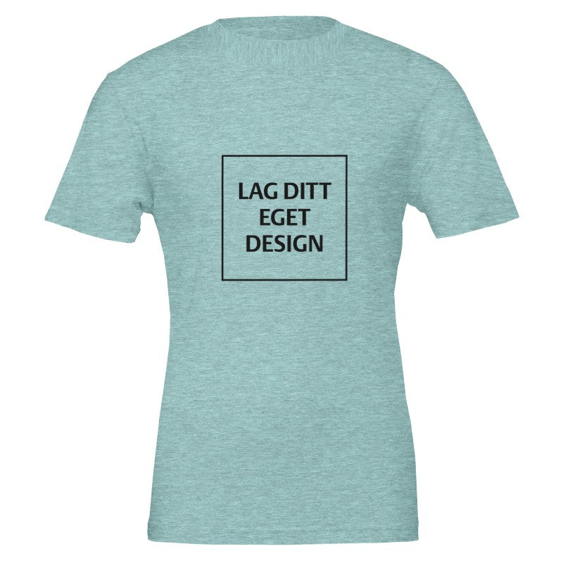 Premium unisex-t-shirt med rund hals | Designa din egen med eget tryck