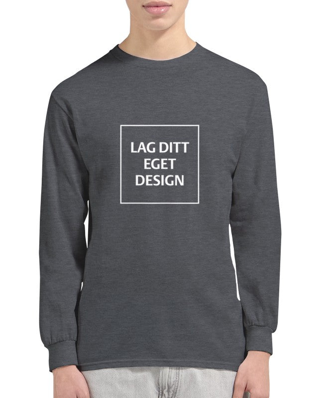 Klassisk långärmad T-shirt med eget tryck – designa din personliga stil