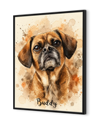 Personalized Poster - Premium Hand-Painted Watercolor Portrait