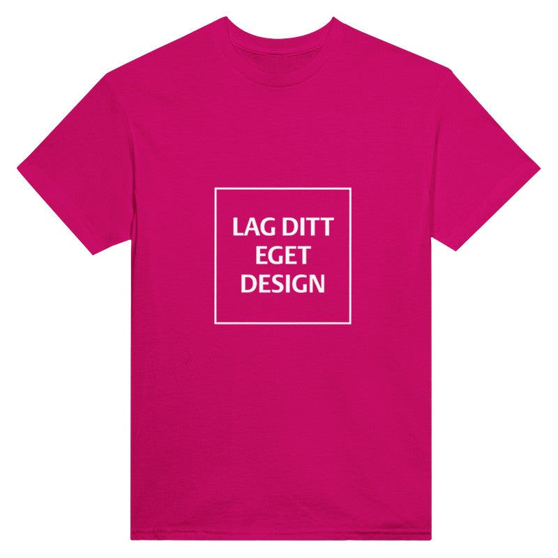 Designa din egen t-shirt med tryck | Robust unisextröja med rund hals
