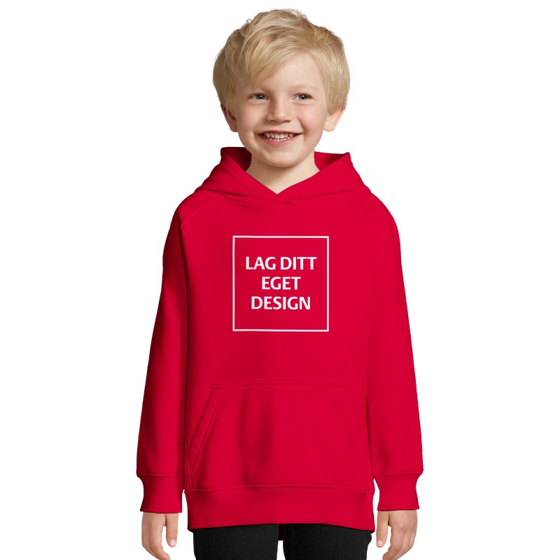 Økologisk Hettegenser til Barn med Eget Trykk | Bærekraftig Barnehoodie