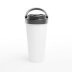 Termosmugg i rostfritt stål 15 oz med lock | Eget tryck