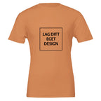 Premium unisex-t-shirt med rund hals | Designa din egen med eget tryck