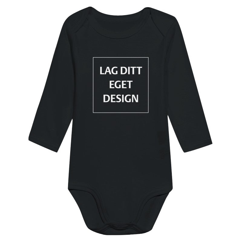 Klassisk Langermet Babybody med Eget Trykk | Lun Bomull