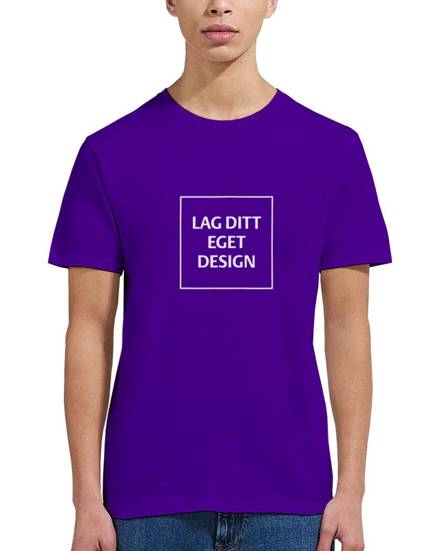 Klassisk unisex-t-shirt med rund hals för eget tryck | Designa din egen t-shirt