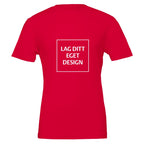 Premium unisex-t-shirt med rund hals | Designa din egen med eget tryck