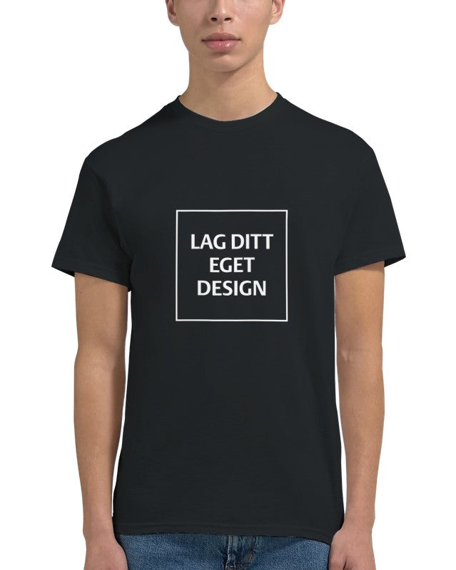 Designa din egen t-shirt med tryck | Robust unisextröja med rund hals