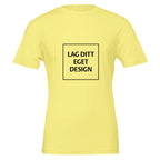 Premium unisex-t-shirt med rund hals | Designa din egen med eget tryck