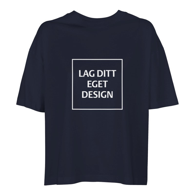 Ekologisk oversized-T-shirt för kvinnor | designa din egen T-shirt med tryck