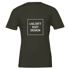 Premium unisex-t-shirt med rund hals | Designa din egen med eget tryck