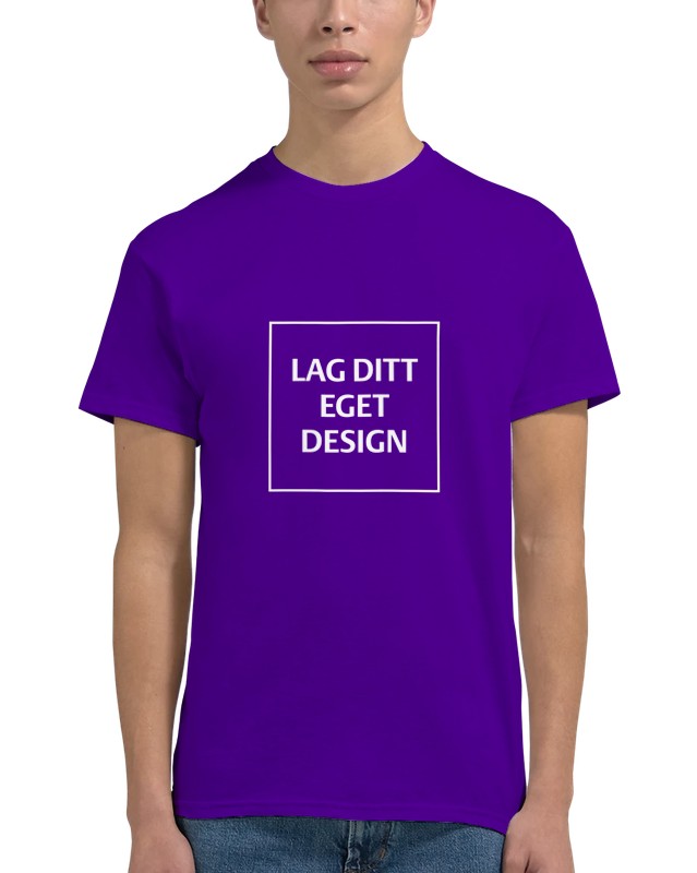 Designa din egen t-shirt med tryck | Robust unisextröja med rund hals