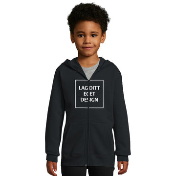Huvjacka för Barn med Dragkedja och Eget Tryck | Mjuk Zip Hoodie
