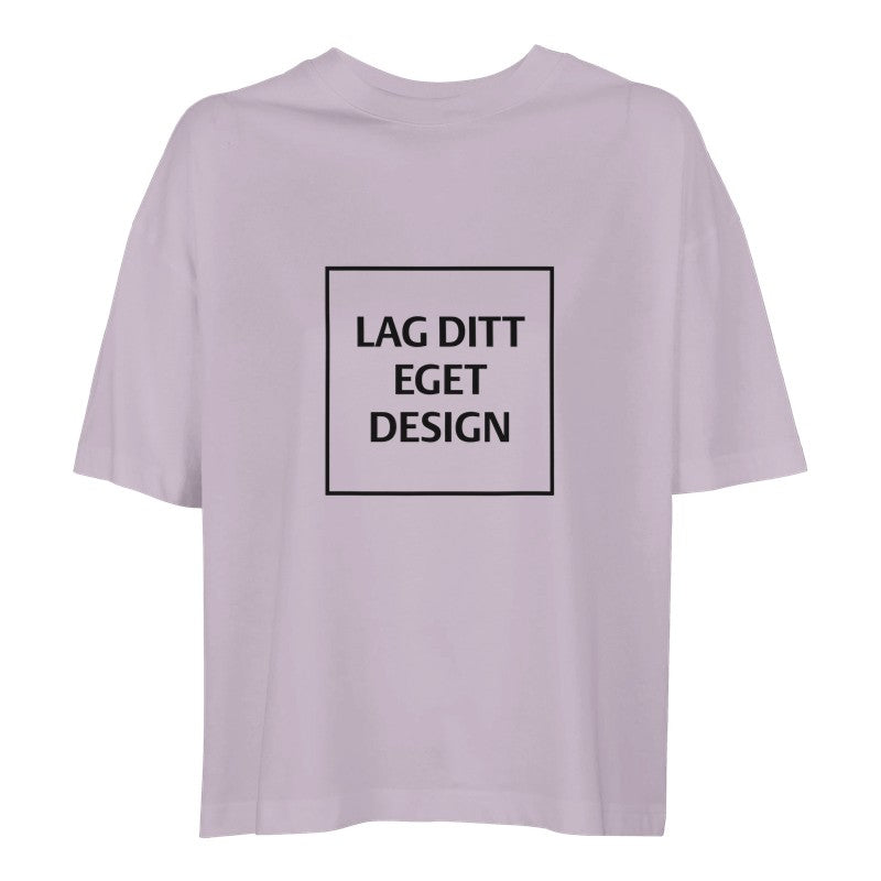 Ekologisk oversized-T-shirt för kvinnor | designa din egen T-shirt med tryck