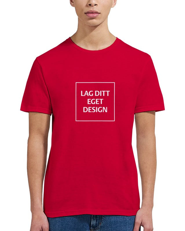 Klassisk unisex-t-shirt med rund hals för eget tryck | Designa din egen t-shirt