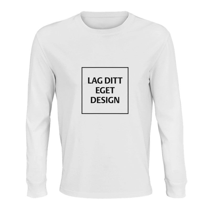 Designa din egen ekologiska långärmade T-shirt | Eget tryck