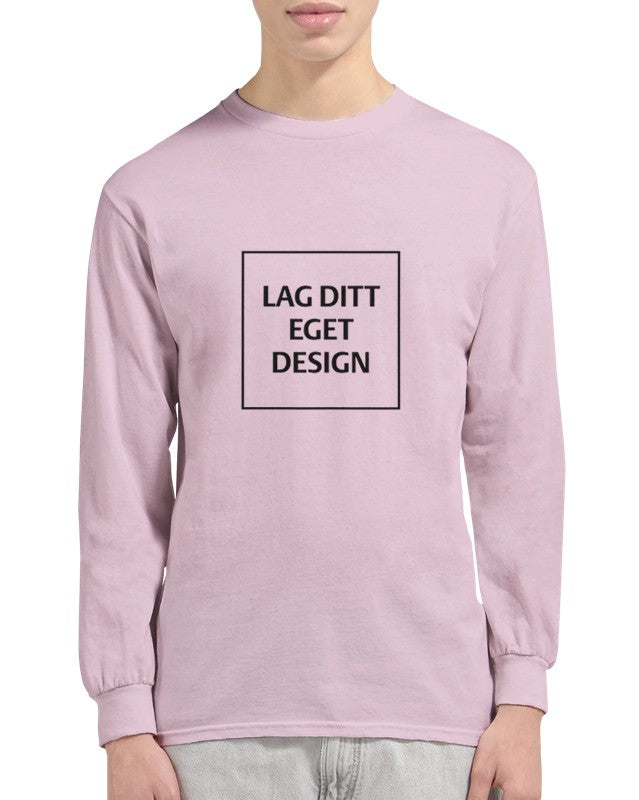 Klassisk långärmad T-shirt med eget tryck – designa din personliga stil