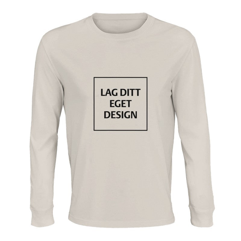 Designa din egen ekologiska långärmade T-shirt | Eget tryck